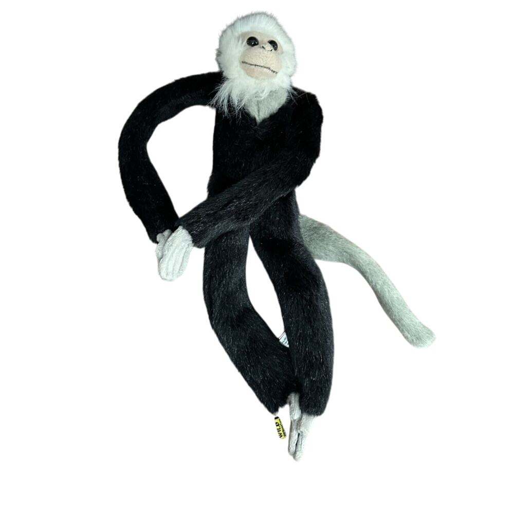K&M International Wild Republic Black‎ Hanging Monkey 17" Retired 1999 Plush Toy